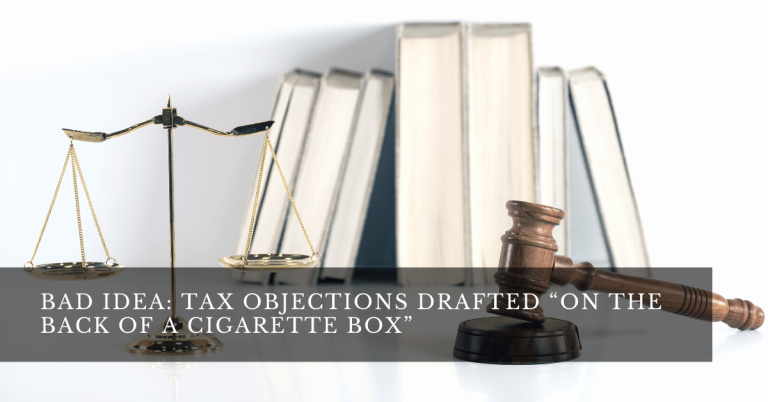 Tax objections drafted