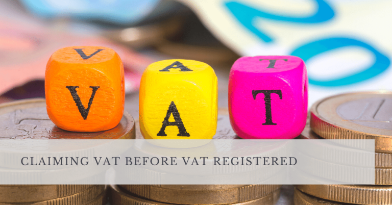 Claiming VAT before VAT registered