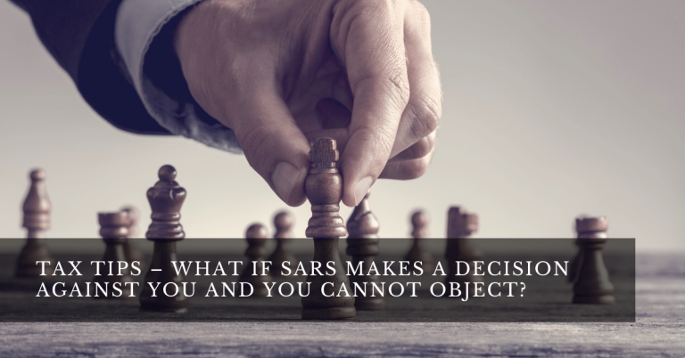 How do you Resist an Objection from SARS
