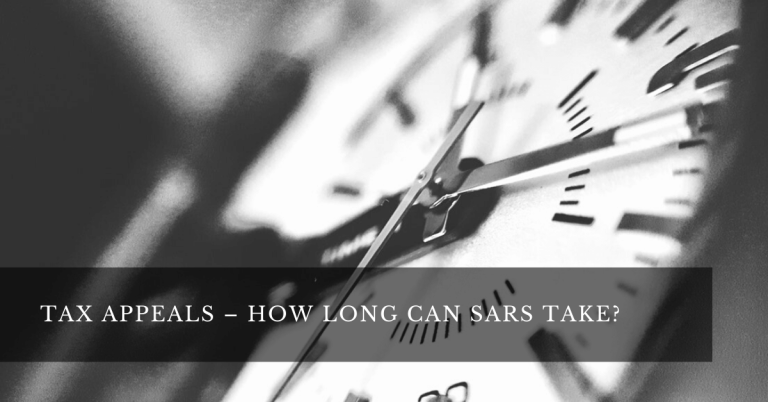How long does it take SARS to process tax appeals