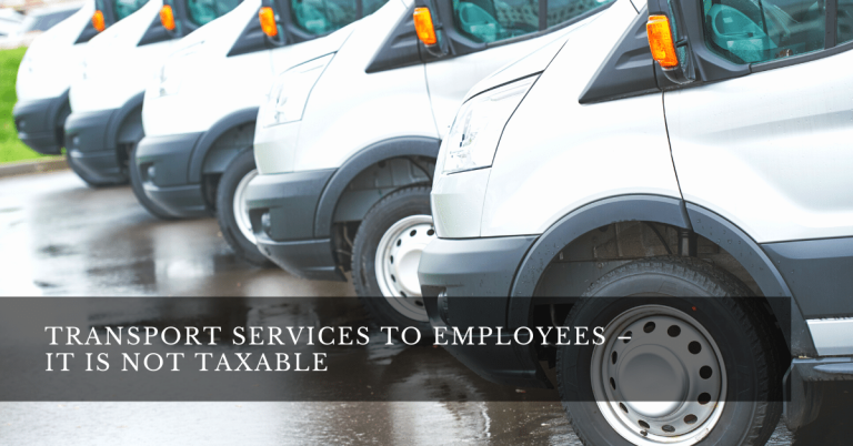 Transport services to employees