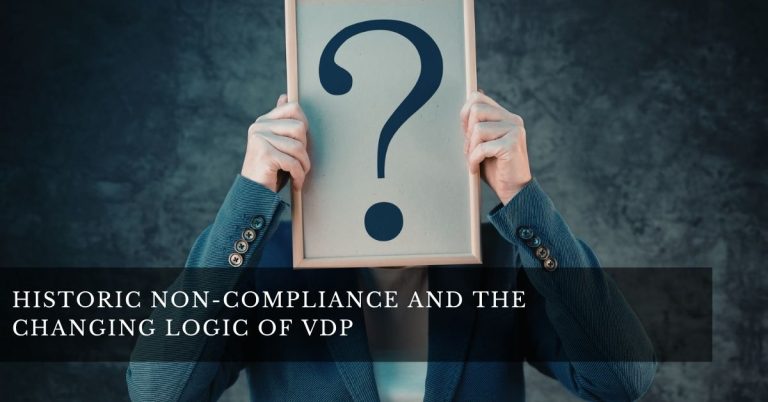 Historic non-compliance